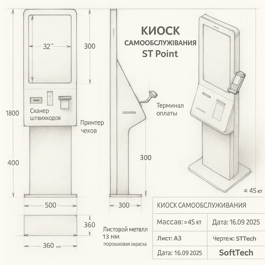 Киоск самообслуживания — ST Point (SoftTech)